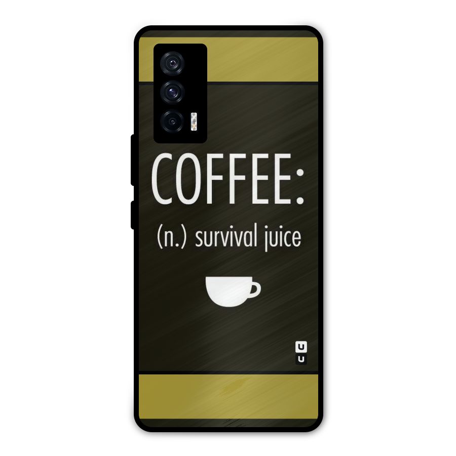 Survival Juice Metal Back Case for iQOO 7 5G