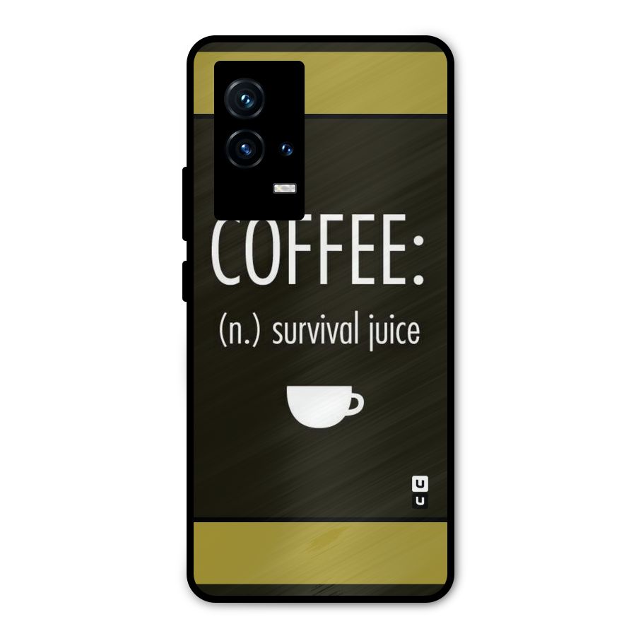 Survival Juice Metal Back Case for iQOO 9 5G