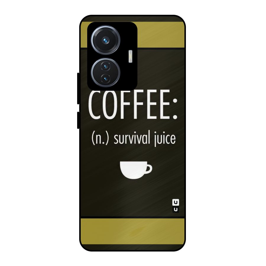 Survival Juice Metal Back Case for iQOO Z6 44W
