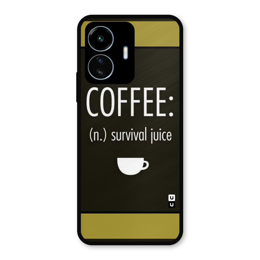 Survival Juice Metal Back Case for vivo iQOO Z6 Lite 5G