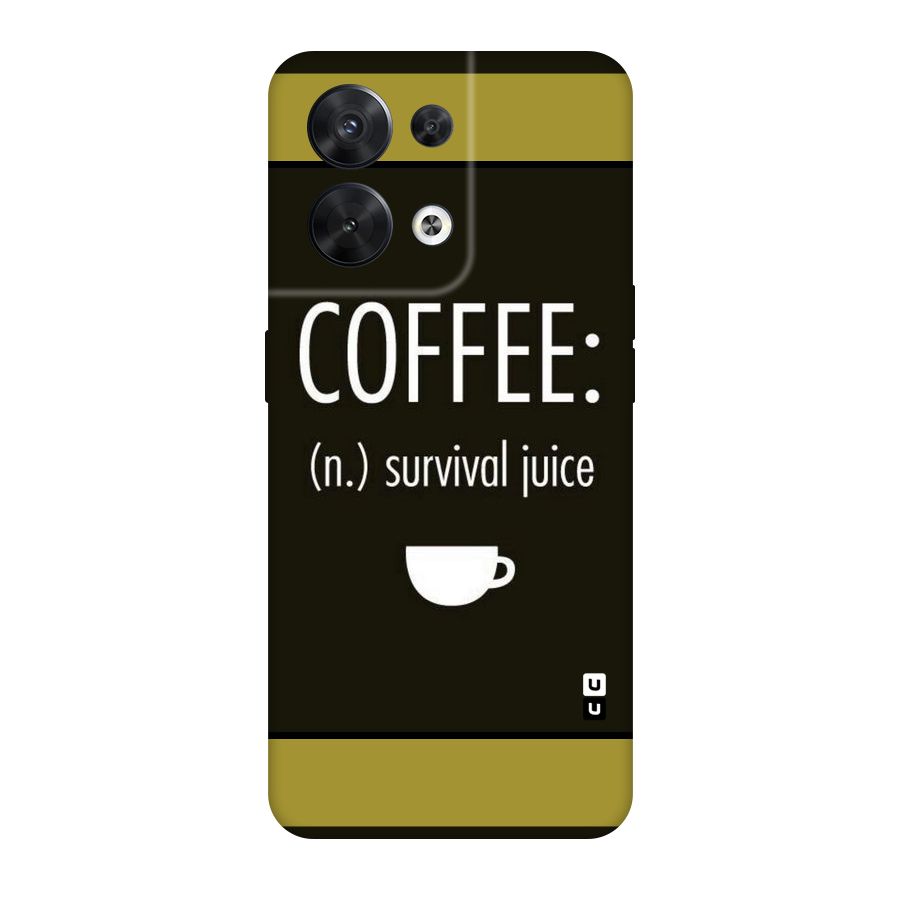 Survival Juice Original Polycarbonate Back Case for Oppo Reno8 5G