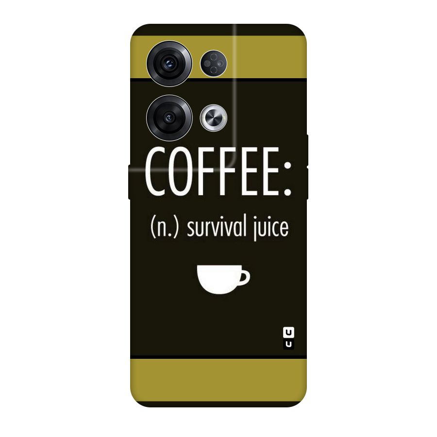 Survival Juice Original Polycarbonate Back Case for Oppo Reno8 Pro 5G