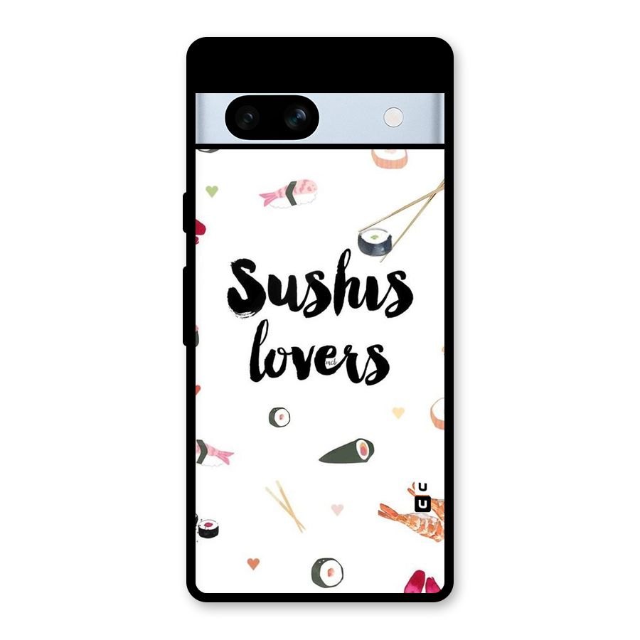 Sushi Lovers Glass Back Case for Google Pixel 7a