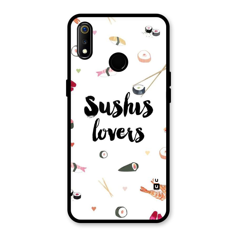 Sushi Lovers Glass Back Case for Realme 3i