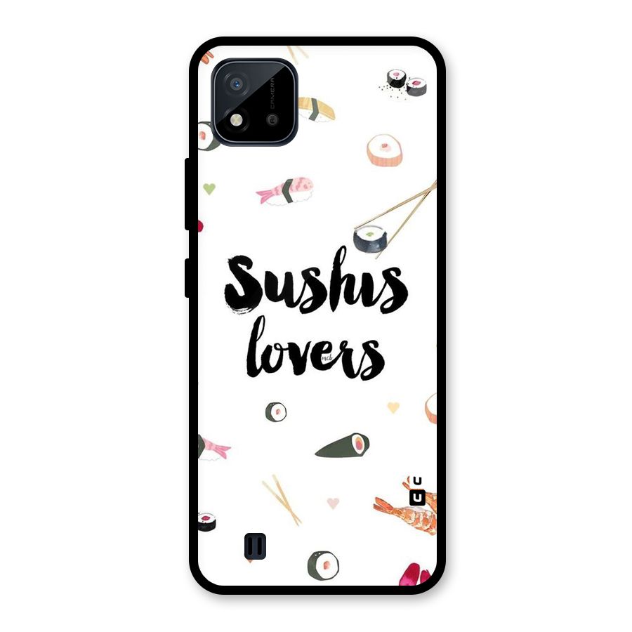 Sushi Lovers Glass Back Case for Realme C11 2021