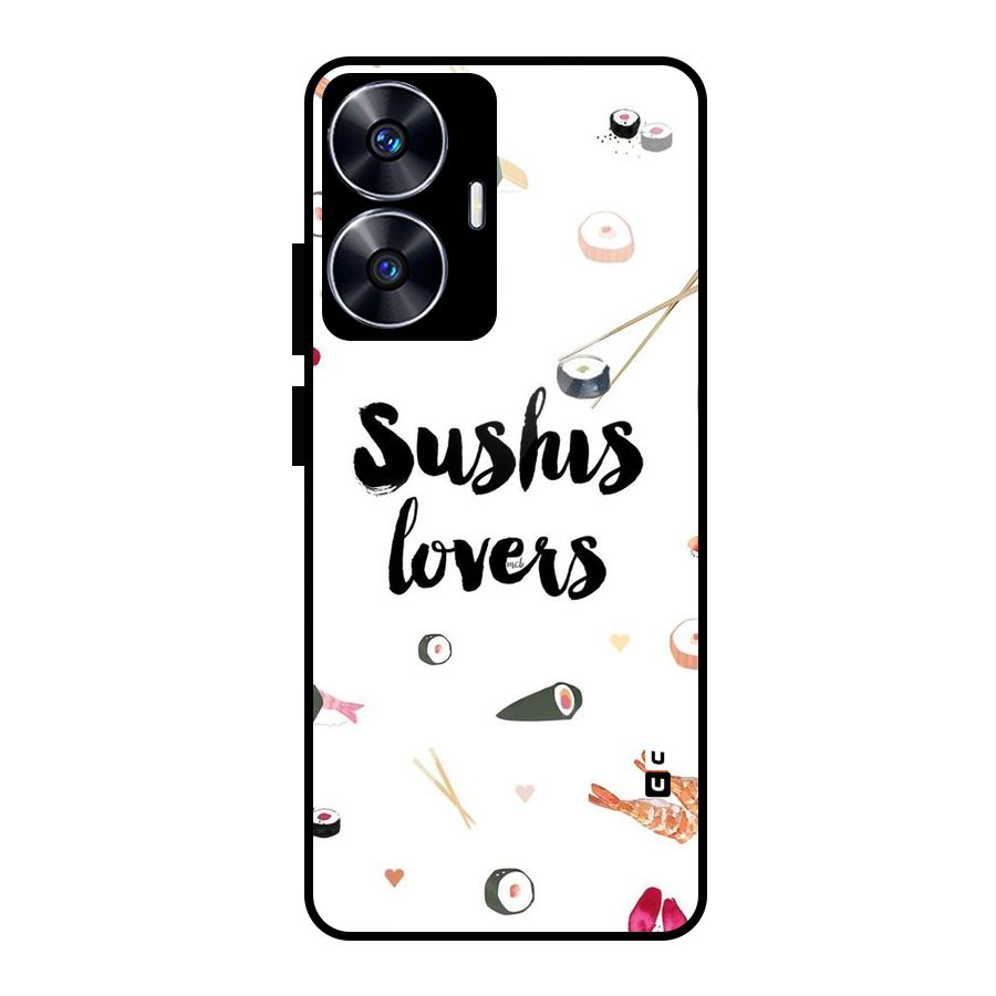 Sushi Lovers Glass Back Case for Realme Narzo N55