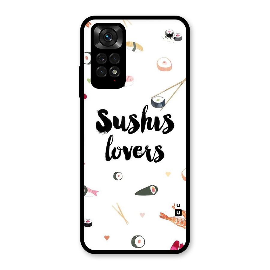 Sushi Lovers Glass Back Case for Redmi Note 11S