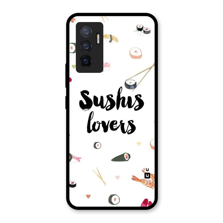 Sushi Lovers Glass Back Case for Vivo V23e