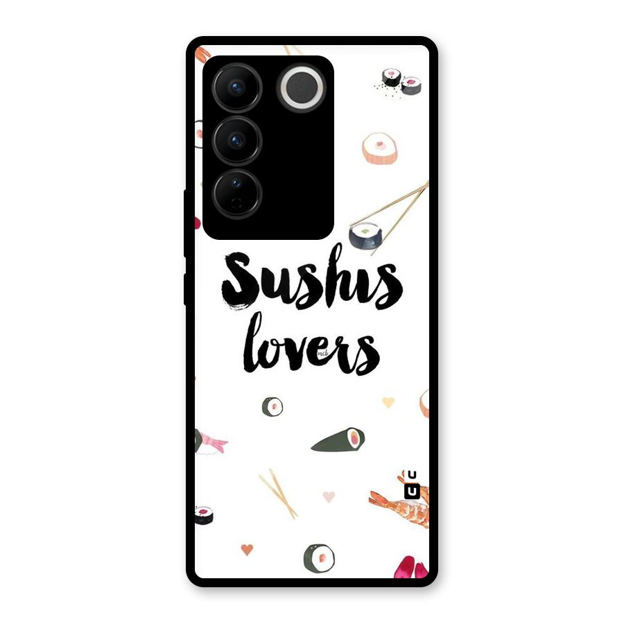 Sushi Lovers Glass Back Case for Vivo V27