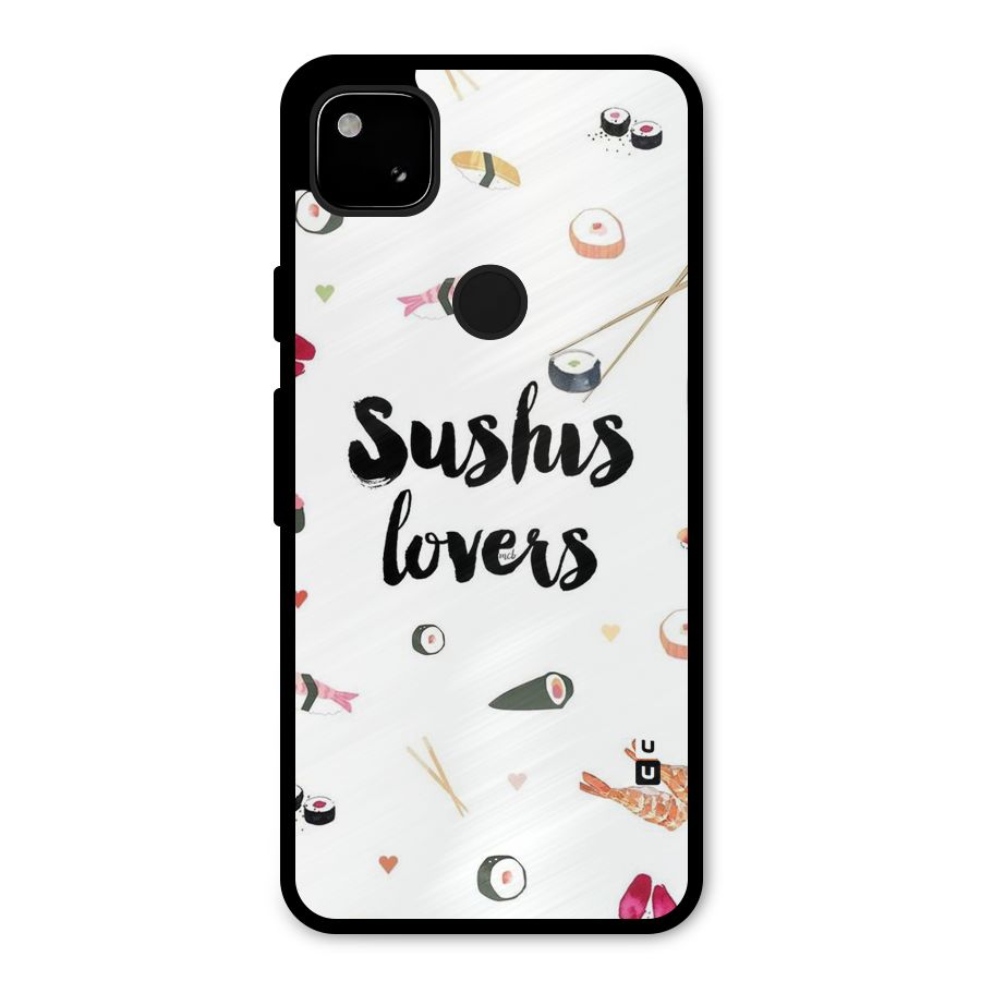 Sushi Lovers Metal Back Case for Google Pixel 4a