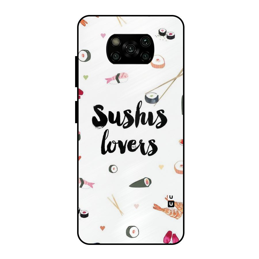 Sushi Lovers Metal Back Case for Poco X3