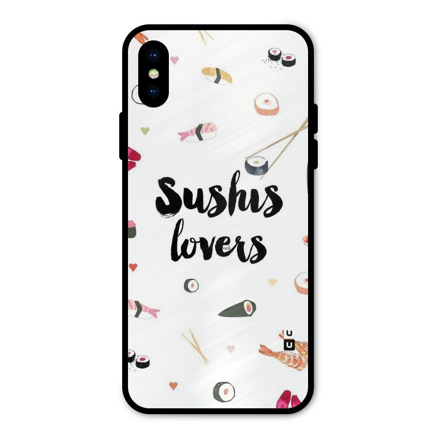 Sushi Lovers Metal Back Case for iPhone X
