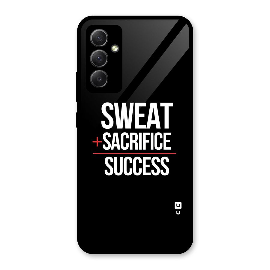 Sweat Sacrifice Success Glass Back Case for Galaxy A34