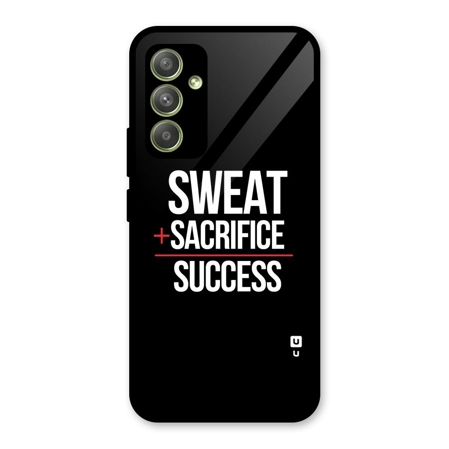 Sweat Sacrifice Success Glass Back Case for Galaxy A54