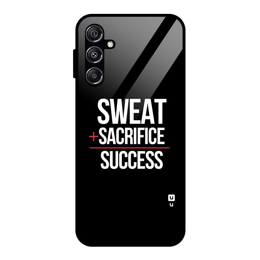 Sweat Sacrifice Success Glass Back Case for Galaxy M34 5G