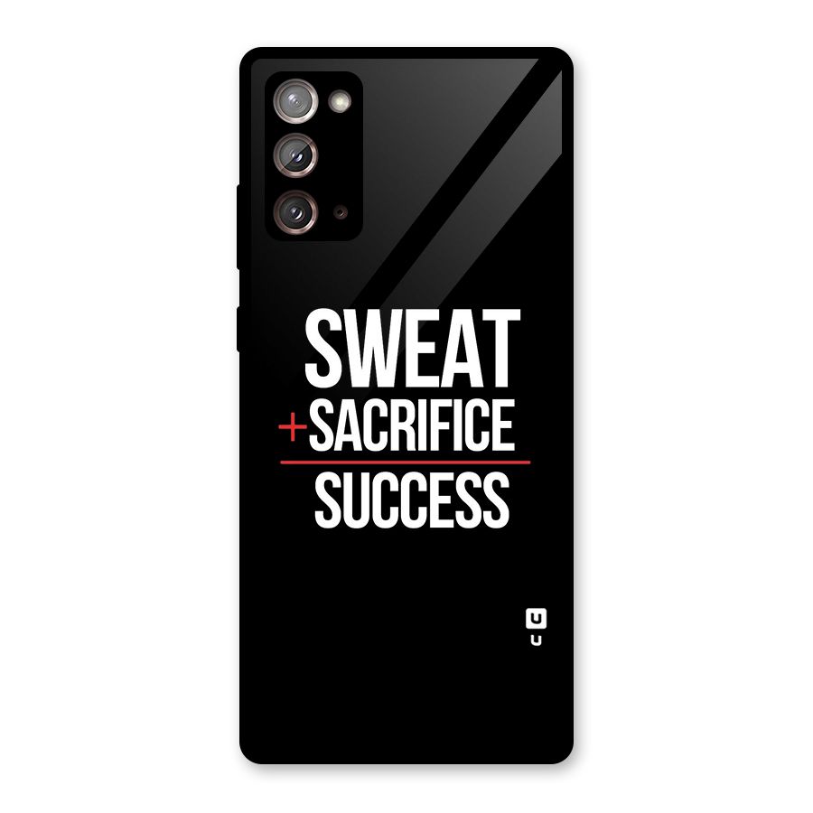 Sweat Sacrifice Success Glass Back Case for Galaxy Note 20