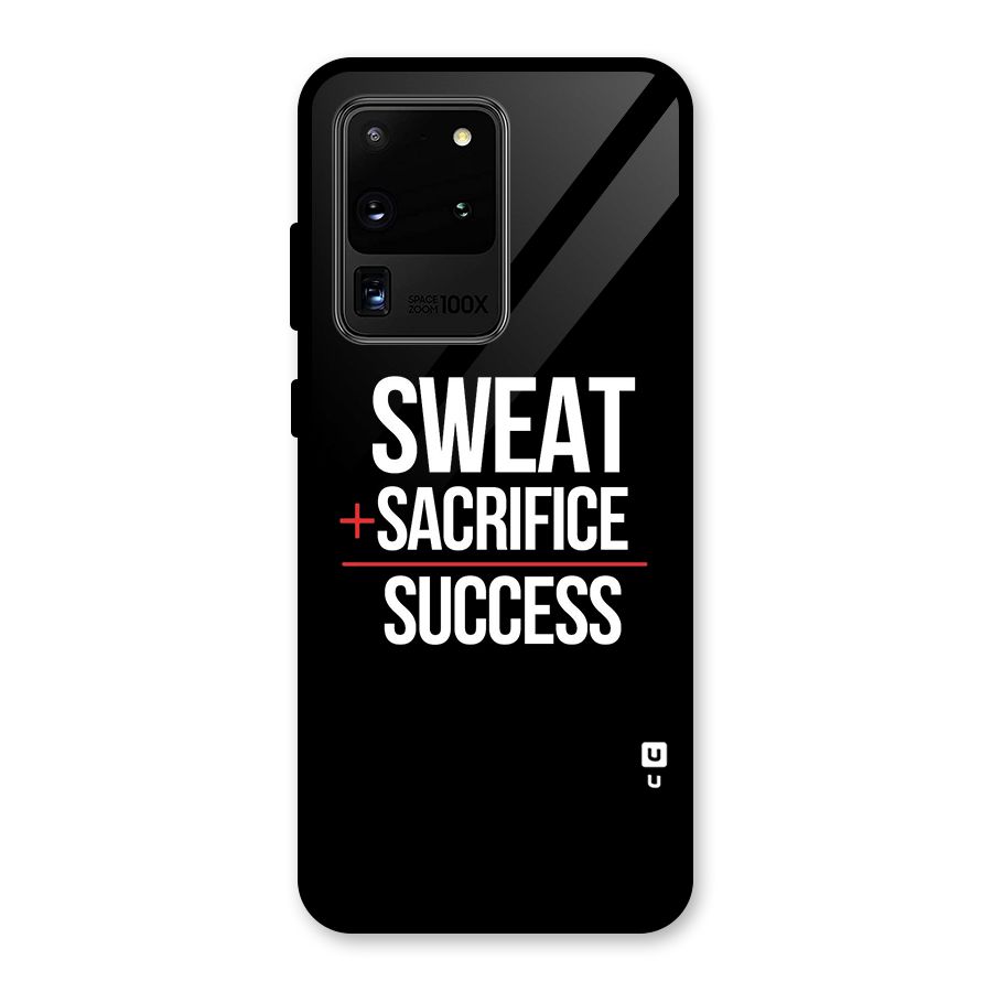 Sweat Sacrifice Success Glass Back Case for Galaxy S20 Ultra