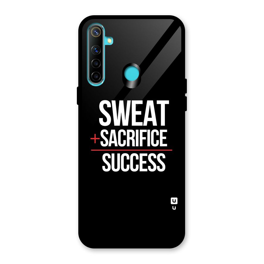 Sweat Sacrifice Success Glass Back Case for Realme 5i