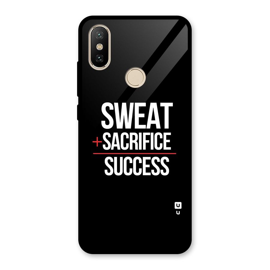 Sweat Sacrifice Success Glass Back Case for Redmi A2