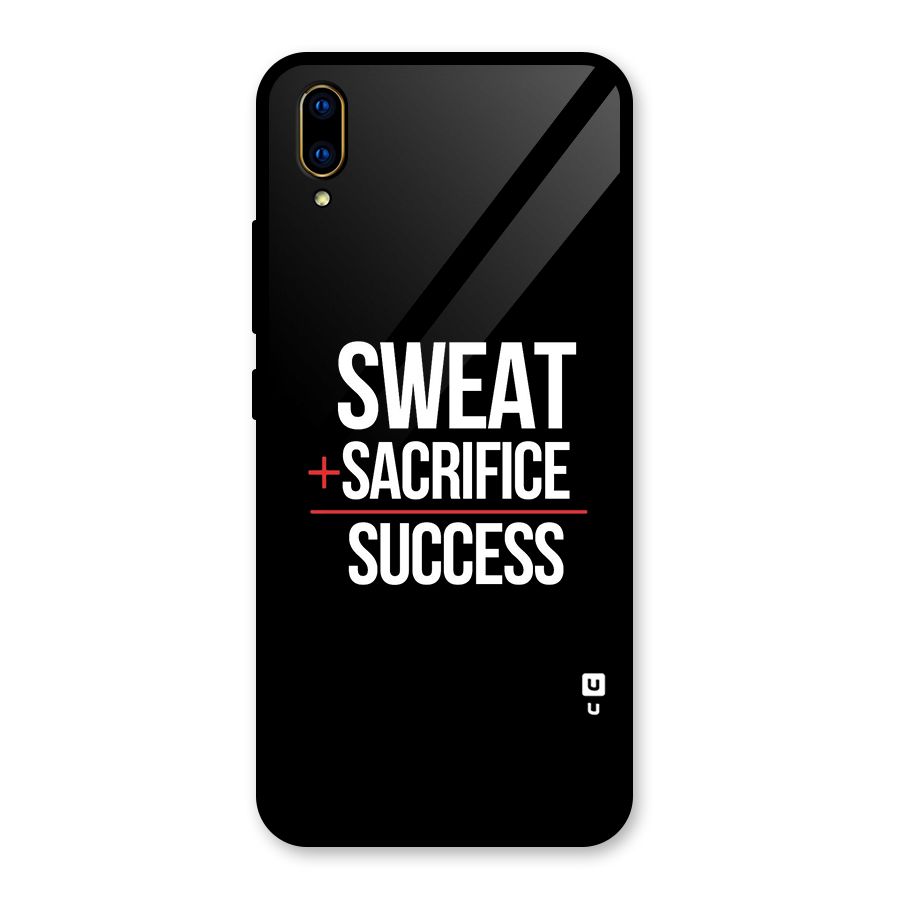 Sweat Sacrifice Success Glass Back Case for Vivo V11 Pro