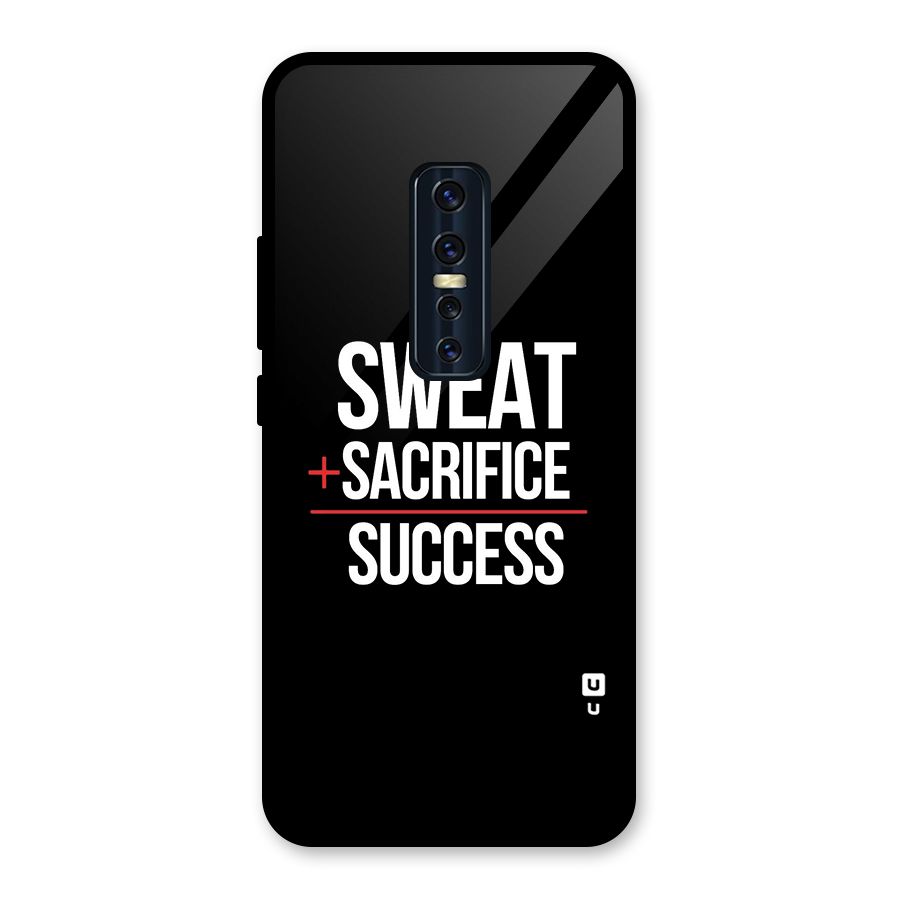 Sweat Sacrifice Success Glass Back Case for Vivo V17 Pro