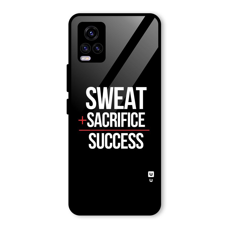 Sweat Sacrifice Success Glass Back Case for Vivo V20 2021