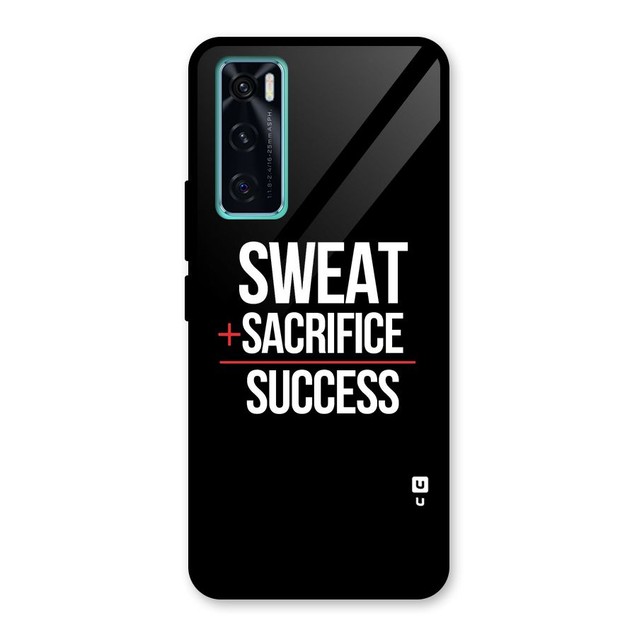 Sweat Sacrifice Success Glass Back Case for Vivo V20 SE
