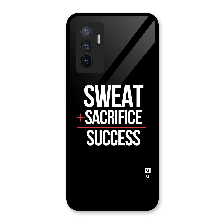 Sweat Sacrifice Success Glass Back Case for Vivo V23e