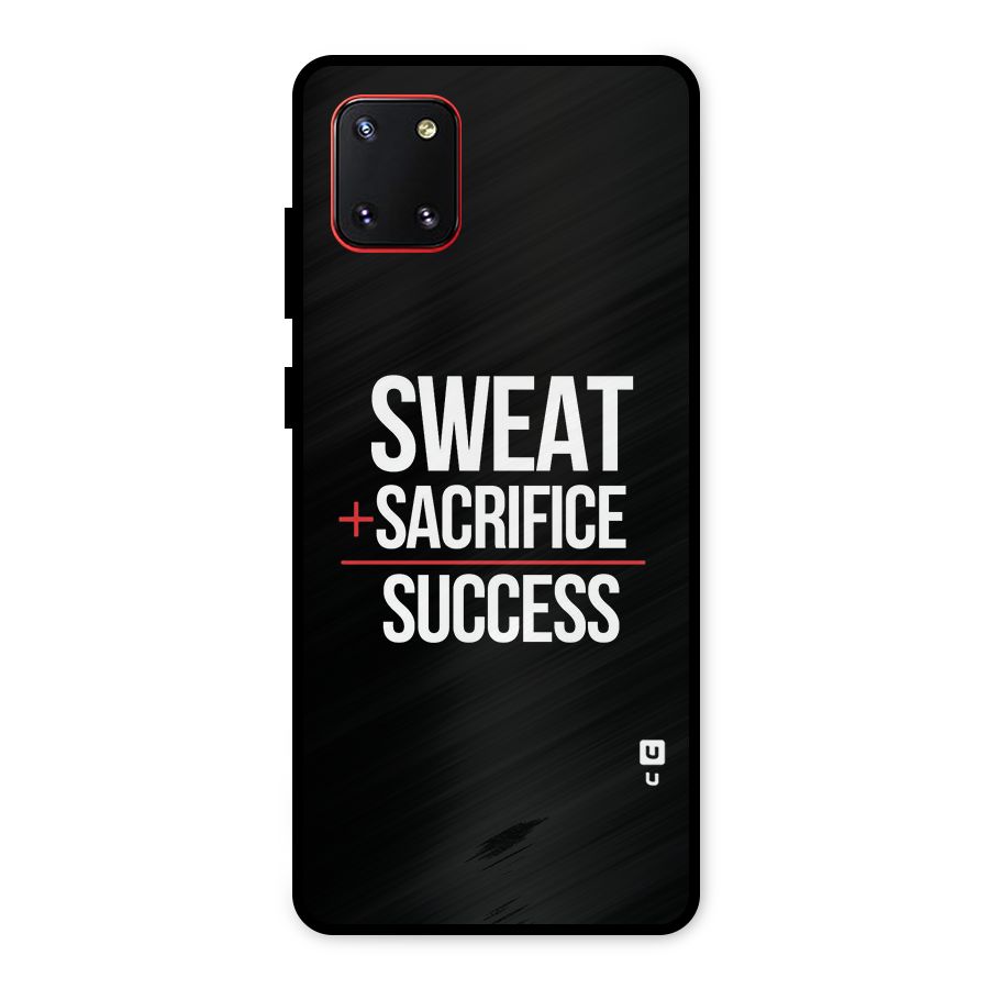 Sweat Sacrifice Success Metal Back Case for Galaxy Note 10 Lite