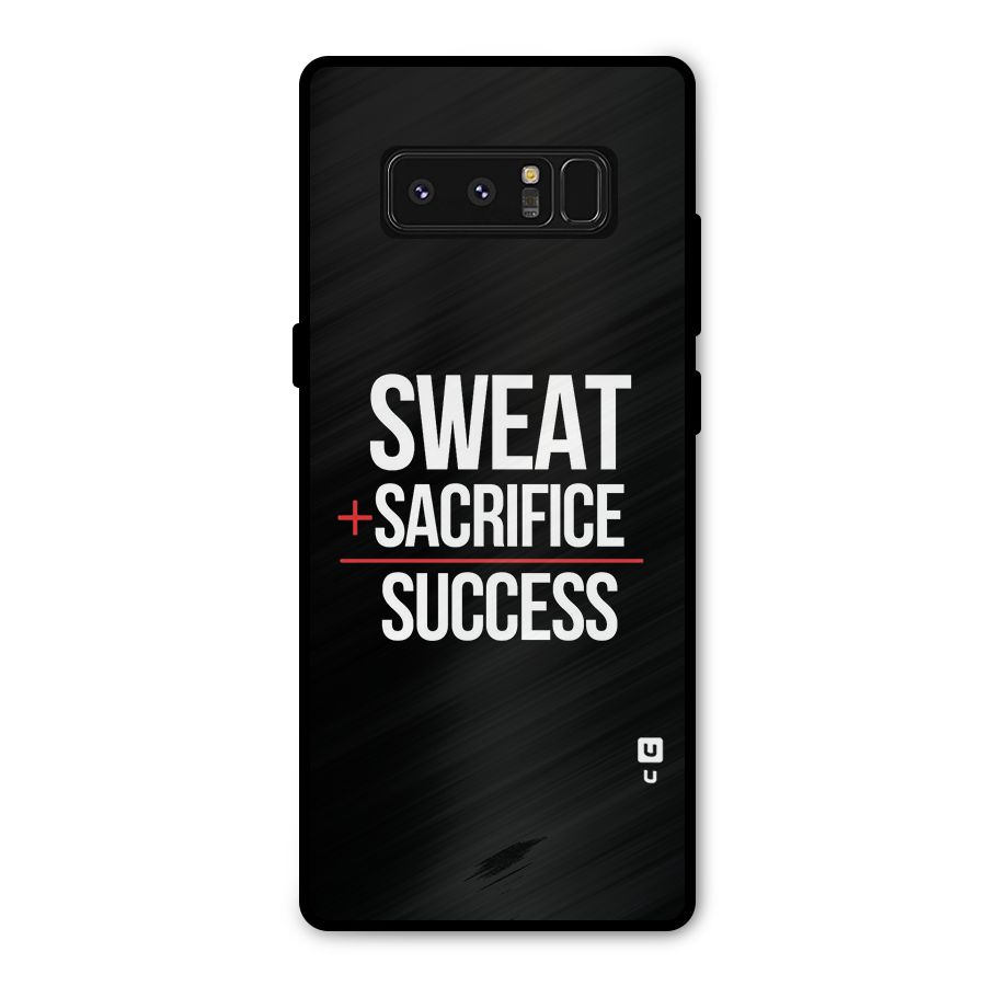 Sweat Sacrifice Success Metal Back Case for Galaxy Note 8