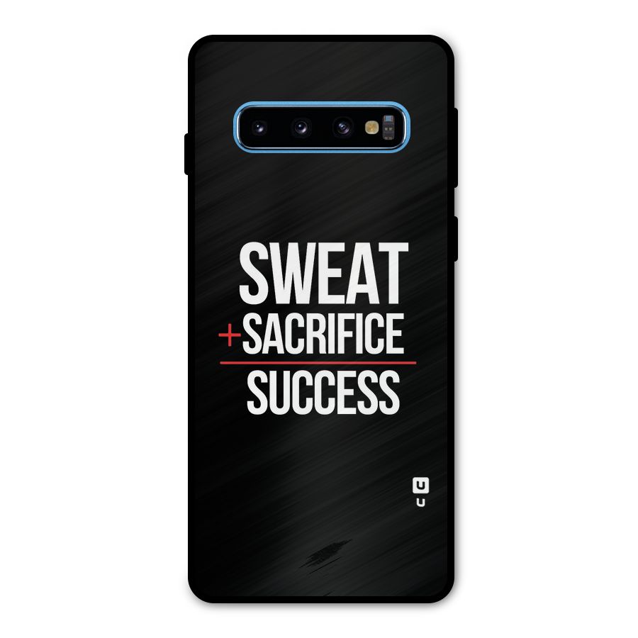 Sweat Sacrifice Success Metal Back Case for Galaxy S10