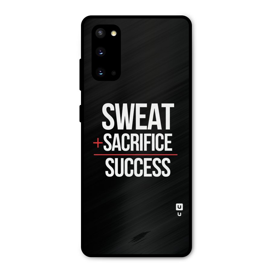 Sweat Sacrifice Success Metal Back Case for Galaxy S20