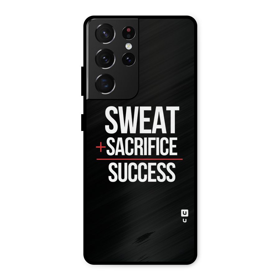 Sweat Sacrifice Success Metal Back Case for Galaxy S21 Ultra 5G
