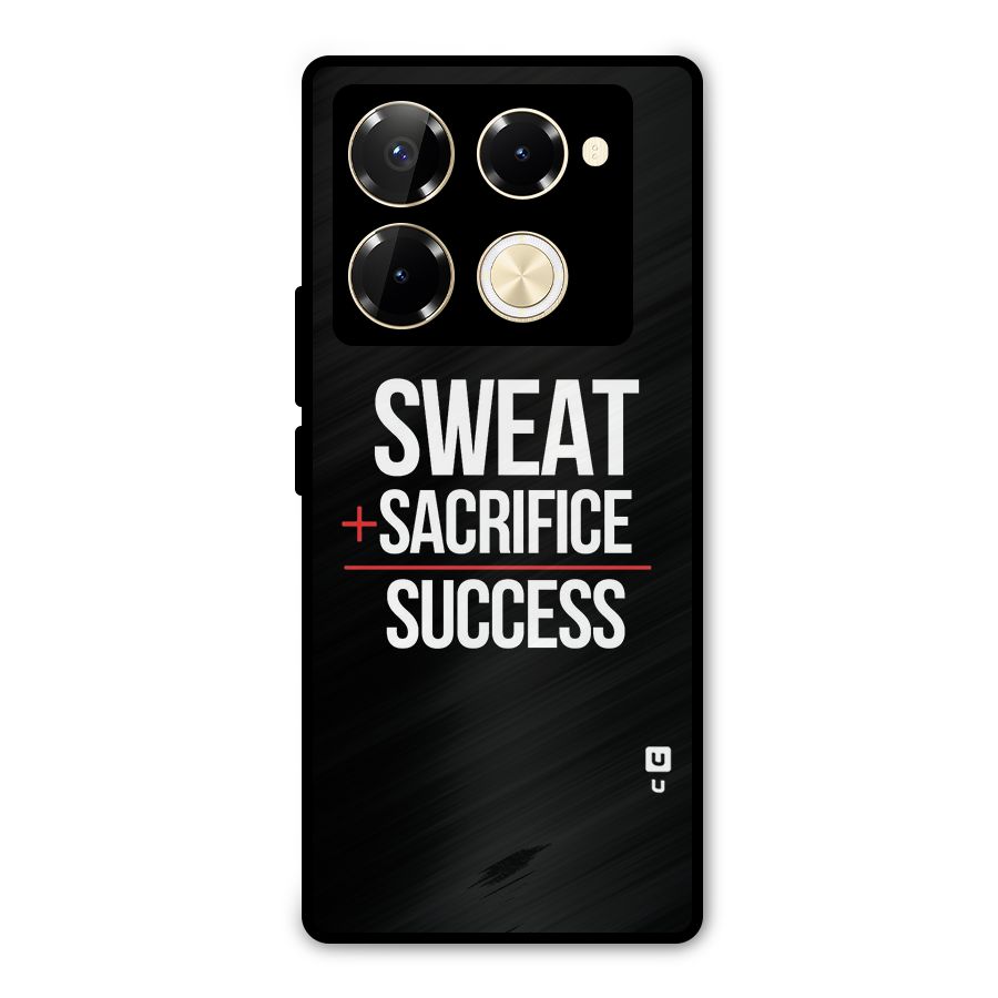 Sweat Sacrifice Success Metal Back Case for Infinix Note 40 Pro