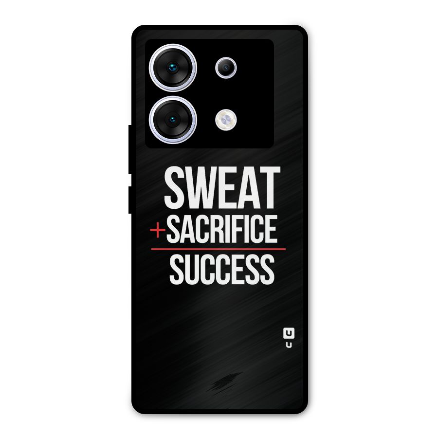 Sweat Sacrifice Success Metal Back Case for Infinix Zero 30 5G