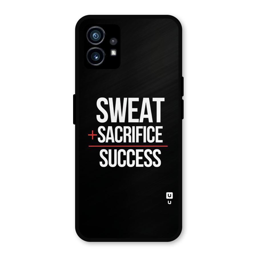 Sweat Sacrifice Success Metal Back Case for Nothing Phone 1