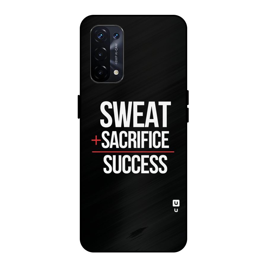 Sweat Sacrifice Success Metal Back Case for Oppo A74 5G