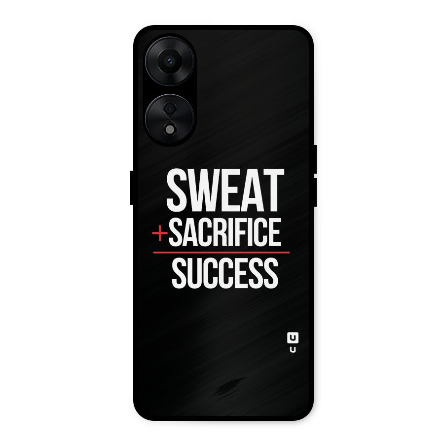 Sweat Sacrifice Success Metal Back Case for Oppo A78 5G