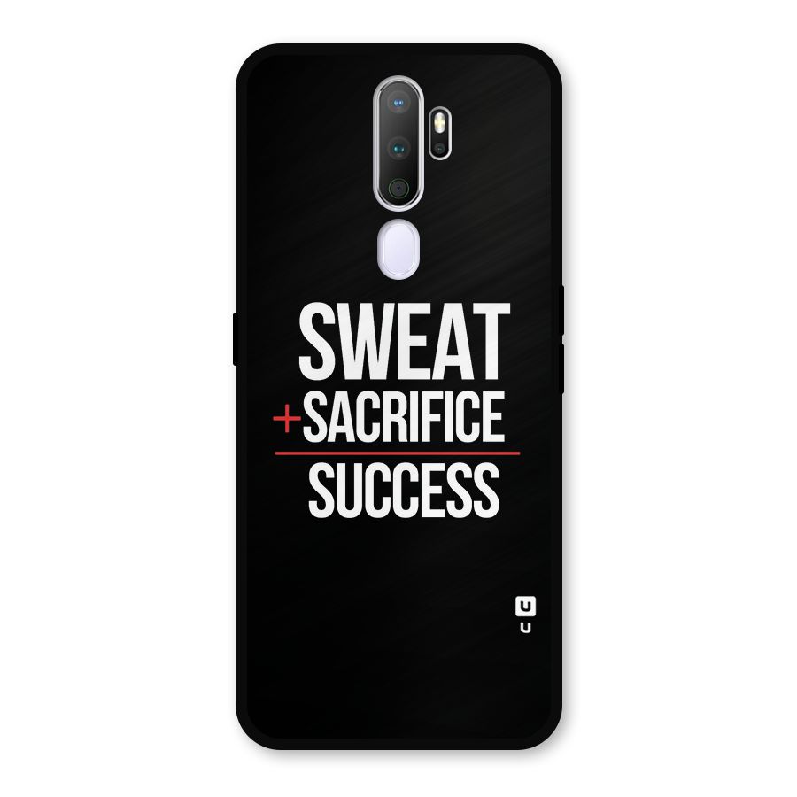 Sweat Sacrifice Success Metal Back Case for Oppo A9 (2020)