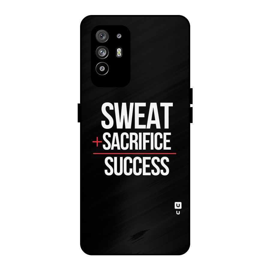 Sweat Sacrifice Success Metal Back Case for Oppo F19 Pro Plus 5G