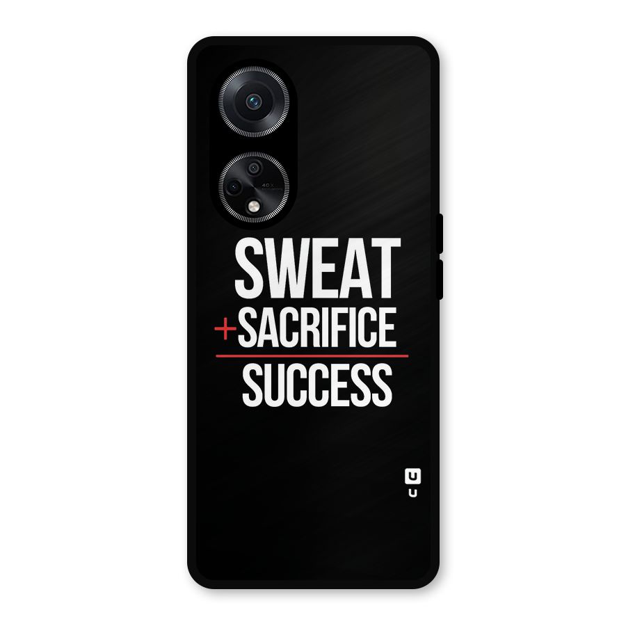 Sweat Sacrifice Success Metal Back Case for Oppo F23