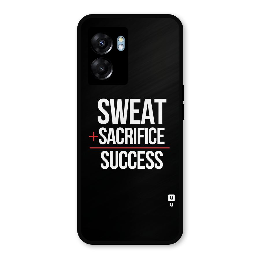 Sweat Sacrifice Success Metal Back Case for Oppo K10 (5G)