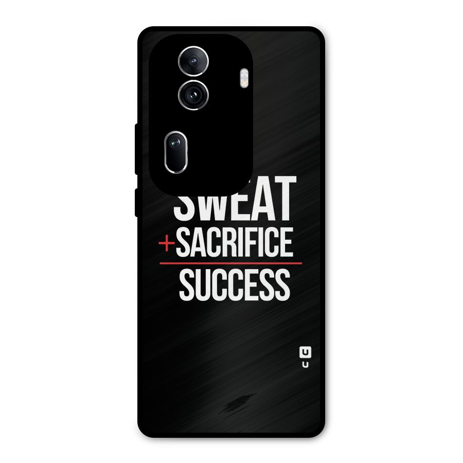 Sweat Sacrifice Success Metal Back Case for Oppo Reno11 Pro 5G