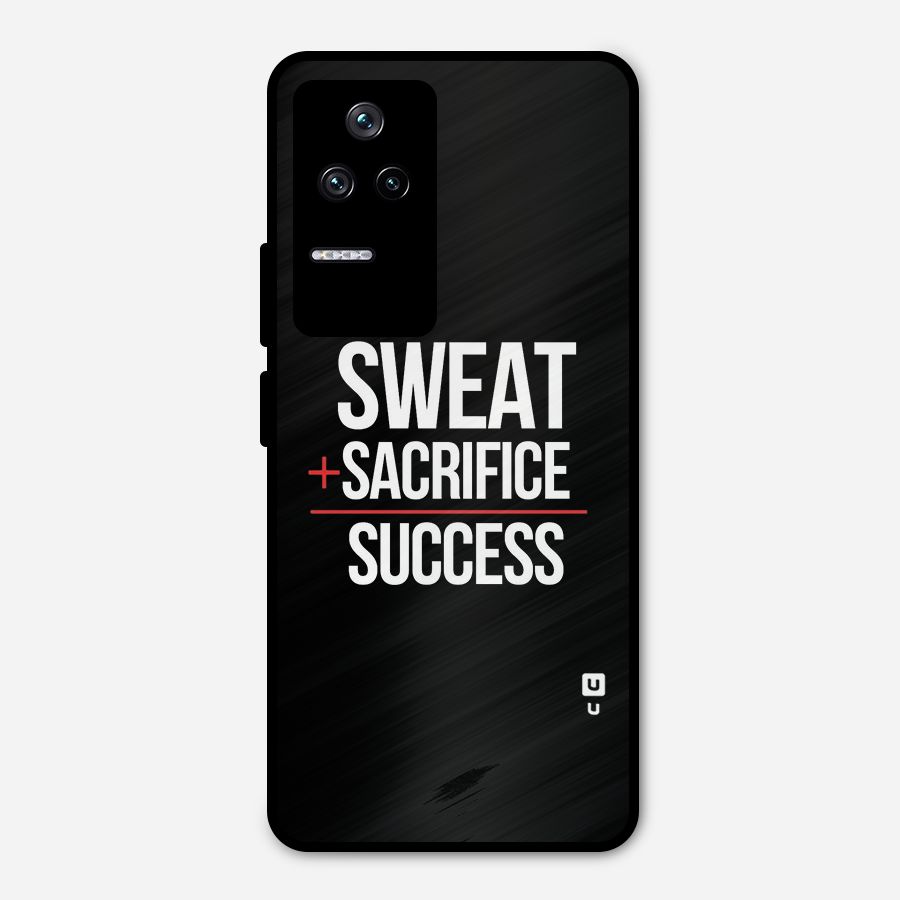 Sweat Sacrifice Success Metal Back Case for Poco F4 5G