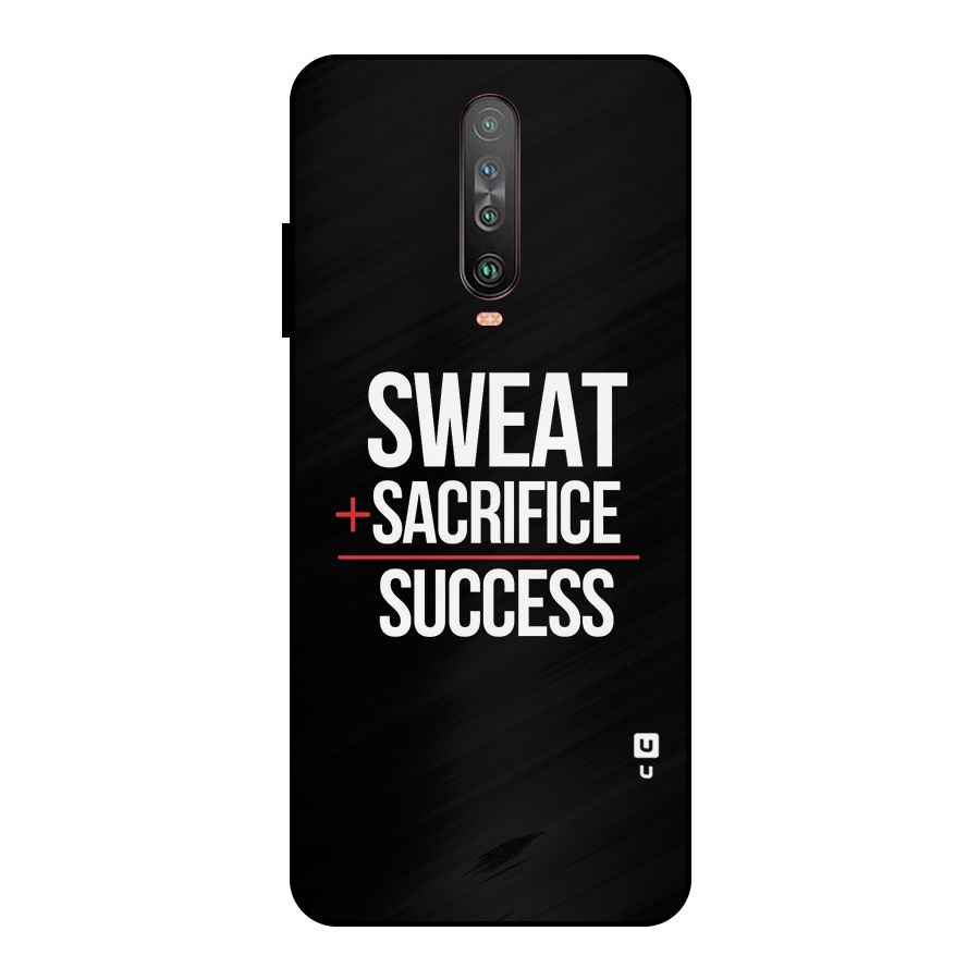 Sweat Sacrifice Success Metal Back Case for Poco X2