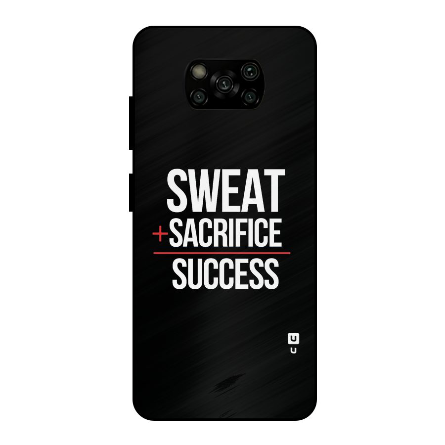 Sweat Sacrifice Success Metal Back Case for Poco X3