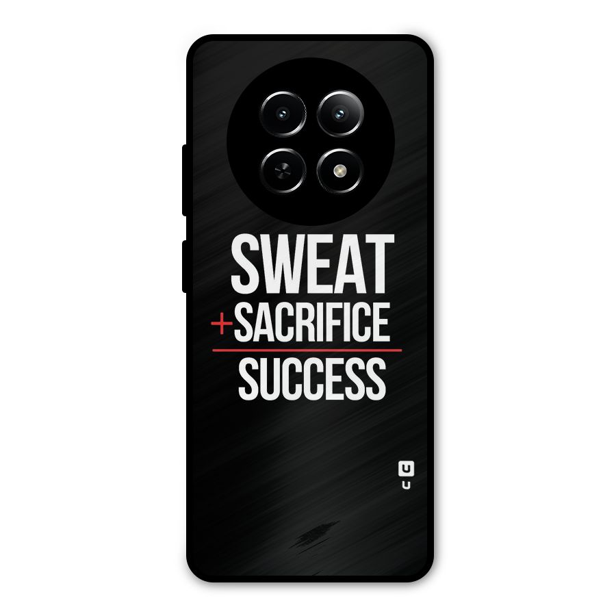 Sweat Sacrifice Success Metal Back Case for Realme 12x 5G