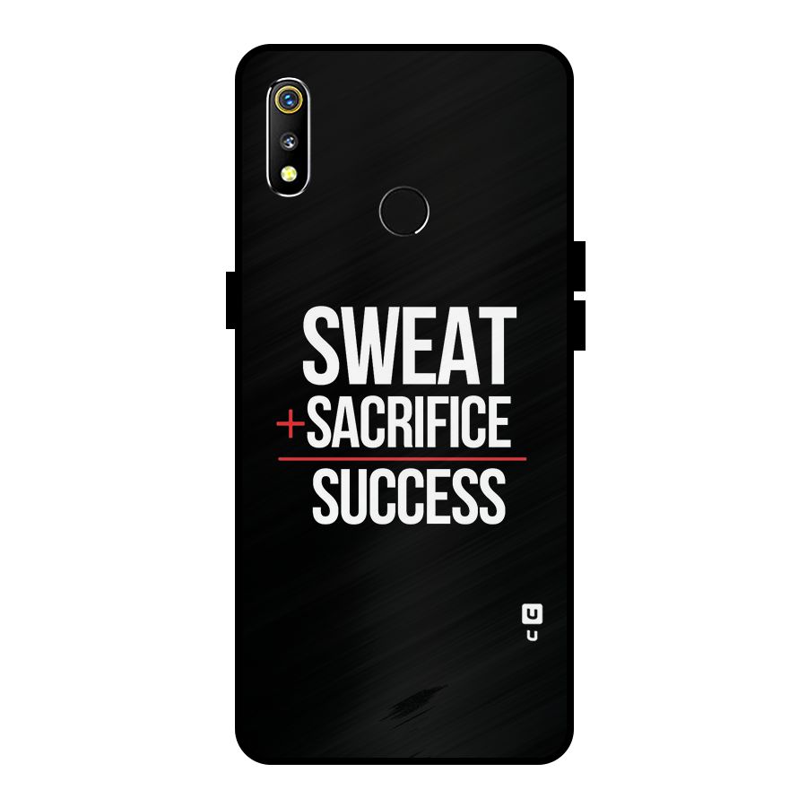 Sweat Sacrifice Success Metal Back Case for Realme 3i