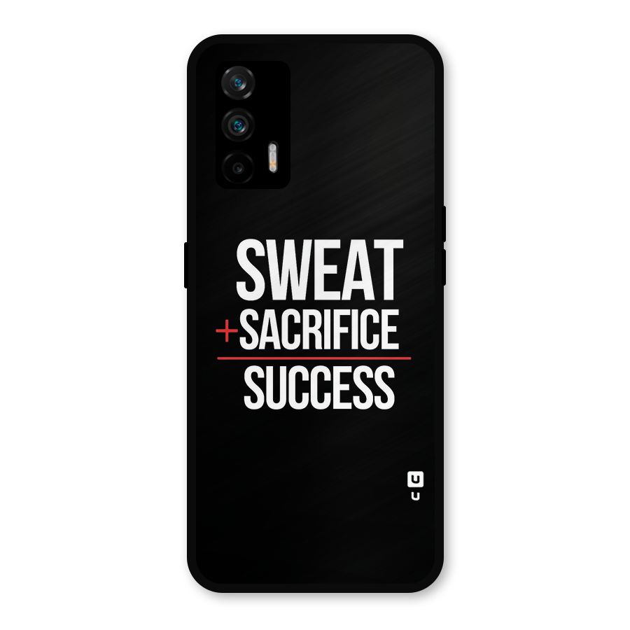 Sweat Sacrifice Success Metal Back Case for Realme X7 Max