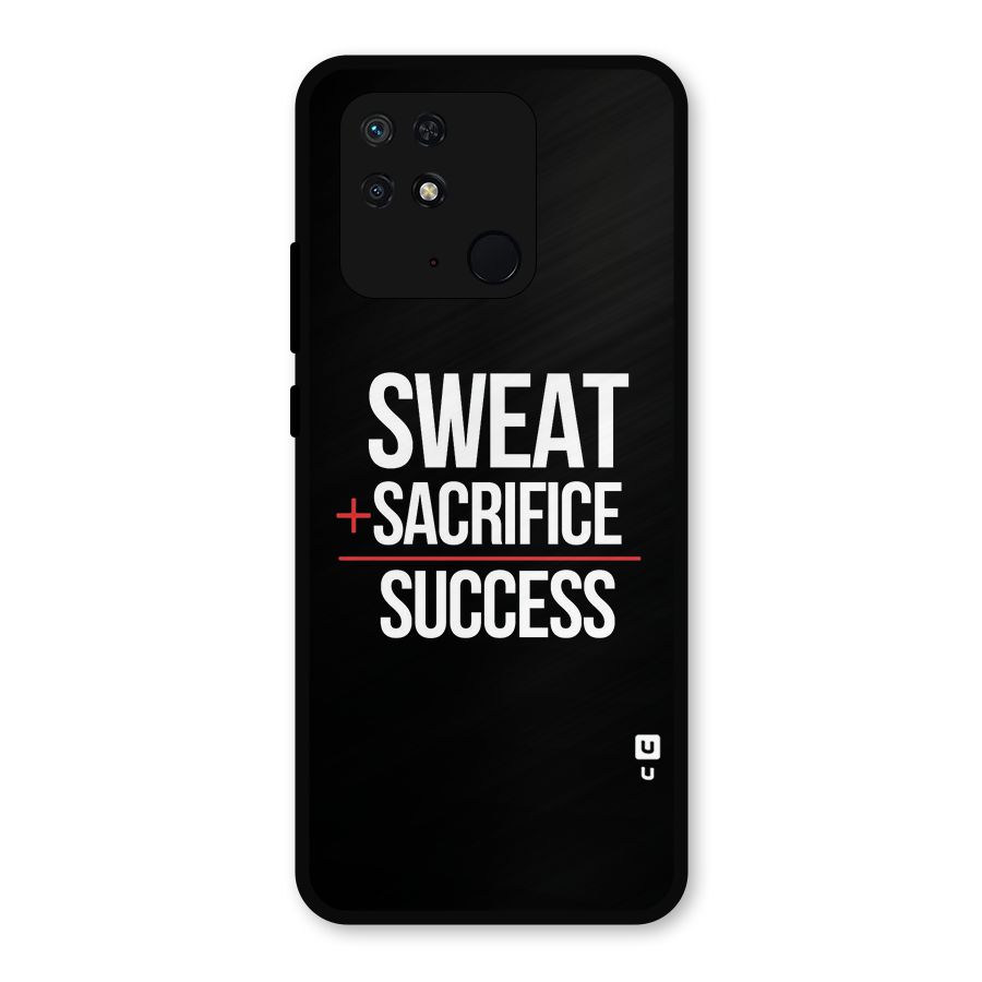 Sweat Sacrifice Success Metal Back Case for Redmi 10 Power